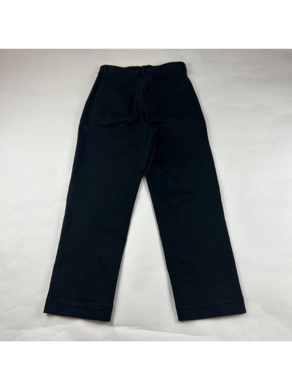 Everlane Black Canvas High Rise Ankle Pant 0 - Picture 6 of 7